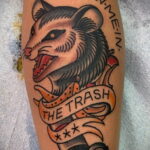 Фото пример рисунка тату Опоссум 18.11.2020 №053 -Opossum tattoo- tatufoto.com