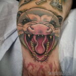 Фото пример рисунка тату Опоссум 18.11.2020 №063 -Opossum tattoo- tatufoto.com