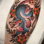 Фото пример рисунка тату Опоссум 18.11.2020 №064 -Opossum tattoo- tatufoto.com