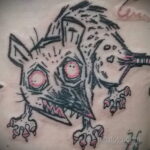 Фото пример рисунка тату Опоссум 18.11.2020 №068 -Opossum tattoo- tatufoto.com