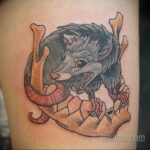 Фото пример рисунка тату Опоссум 18.11.2020 №069 -Opossum tattoo- tatufoto.com