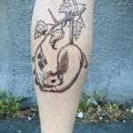 Фото пример рисунка тату Опоссум 18.11.2020 №087 -Opossum tattoo- tatufoto.com