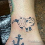 Фото пример рисунка тату Опоссум 18.11.2020 №088 -Opossum tattoo- tatufoto.com