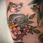 Фото пример рисунка тату Опоссум 18.11.2020 №092 -Opossum tattoo- tatufoto.com