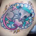 Фото пример рисунка тату Опоссум 18.11.2020 №107 -Opossum tattoo- tatufoto.com