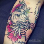 Фото пример рисунка тату Опоссум 18.11.2020 №110 -Opossum tattoo- tatufoto.com