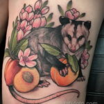 Фото пример рисунка тату Опоссум 18.11.2020 №113 -Opossum tattoo- tatufoto.com