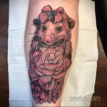 Фото пример рисунка тату Опоссум 18.11.2020 №119 -Opossum tattoo- tatufoto.com