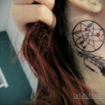 Фото рисунка тату с ловцом снов 22.11.2020 №114 -Dreamcatcher tattoo- tatufoto.com