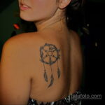 Фото рисунка тату с ловцом снов 22.11.2020 №124 -Dreamcatcher tattoo- tatufoto.com