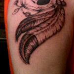 Фото рисунка тату с ловцом снов 22.11.2020 №145 -Dreamcatcher tattoo- tatufoto.com