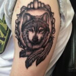 Фото рисунка тату с ловцом снов 22.11.2020 №193 -Dreamcatcher tattoo- tatufoto.com