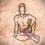 Фото татуировки в паху 11.11.2020 №011 -groin tattoo- tatufoto.com