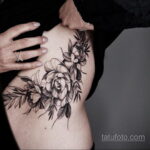 Фото татуировки на ребрах 11.11.2020 №051 -ribs tattoo- tatufoto.com