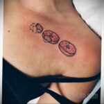 Фото татуировки с пончиком 22.11.2020 №121 -donut tattoo- tatufoto.com