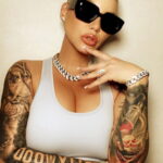 Эмбер Роуз тату - Amber Rose tattoo - фото 1