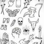 Эскиз для тату в стиле Хендпоук 26.11.2020 №004 -sketch handpoke tattoo- tatufoto.com