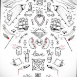 Эскиз для тату в стиле Хендпоук 26.11.2020 №119 -sketch handpoke tattoo- tatufoto.com