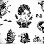Эскиз для тату в стиле Хендпоук 26.11.2020 №239 -sketch handpoke tattoo- tatufoto.com