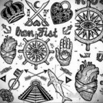 Эскиз для тату в стиле Хендпоук 26.11.2020 №251 -sketch handpoke tattoo- tatufoto.com