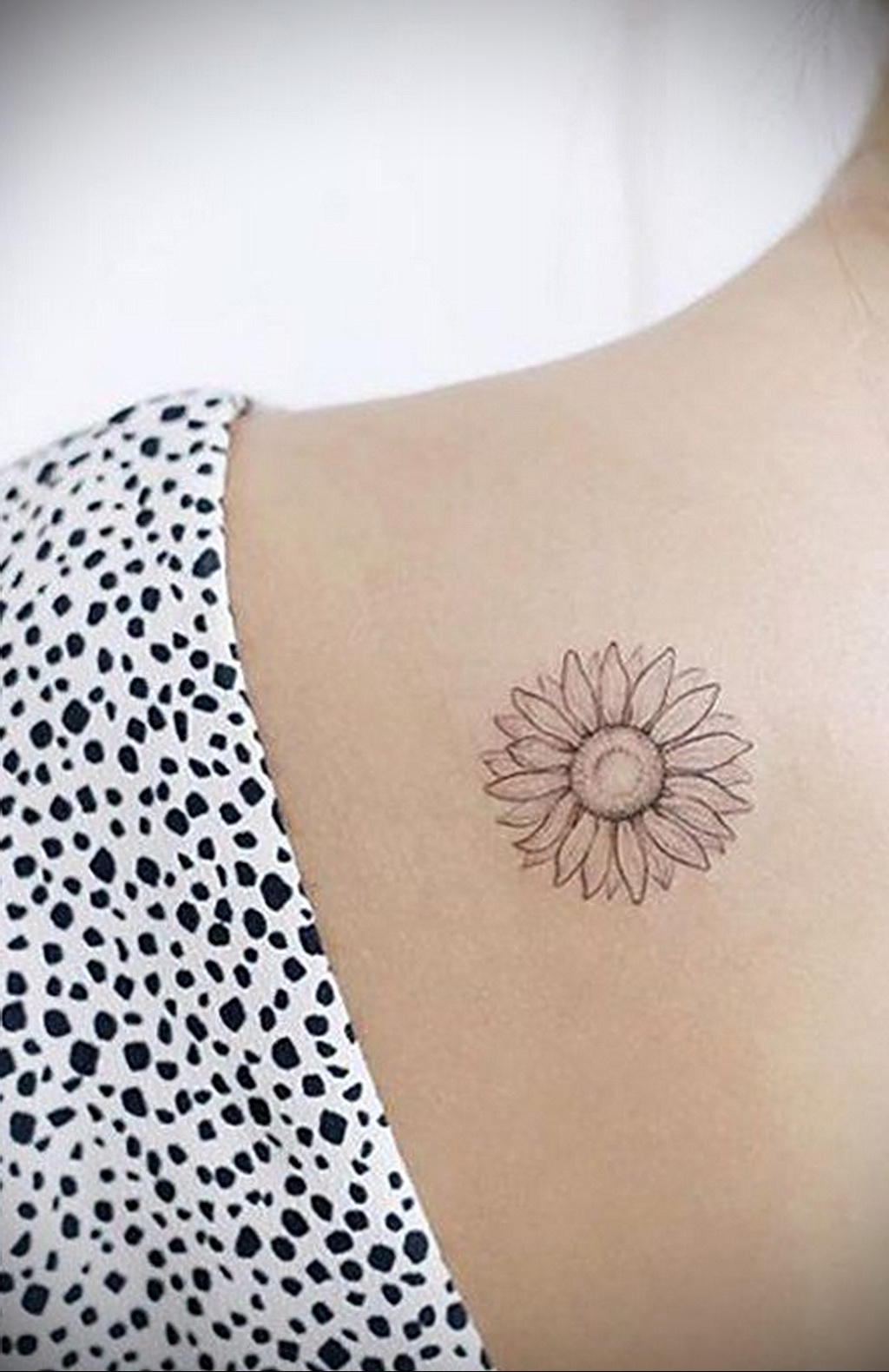 Sunflower simple tattoo