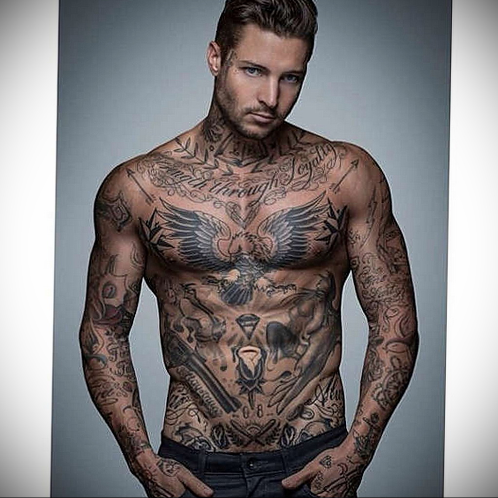 Пример мужского рисунка татуировки 14.12.2020 № 213 -male tattoo- tatufoto....