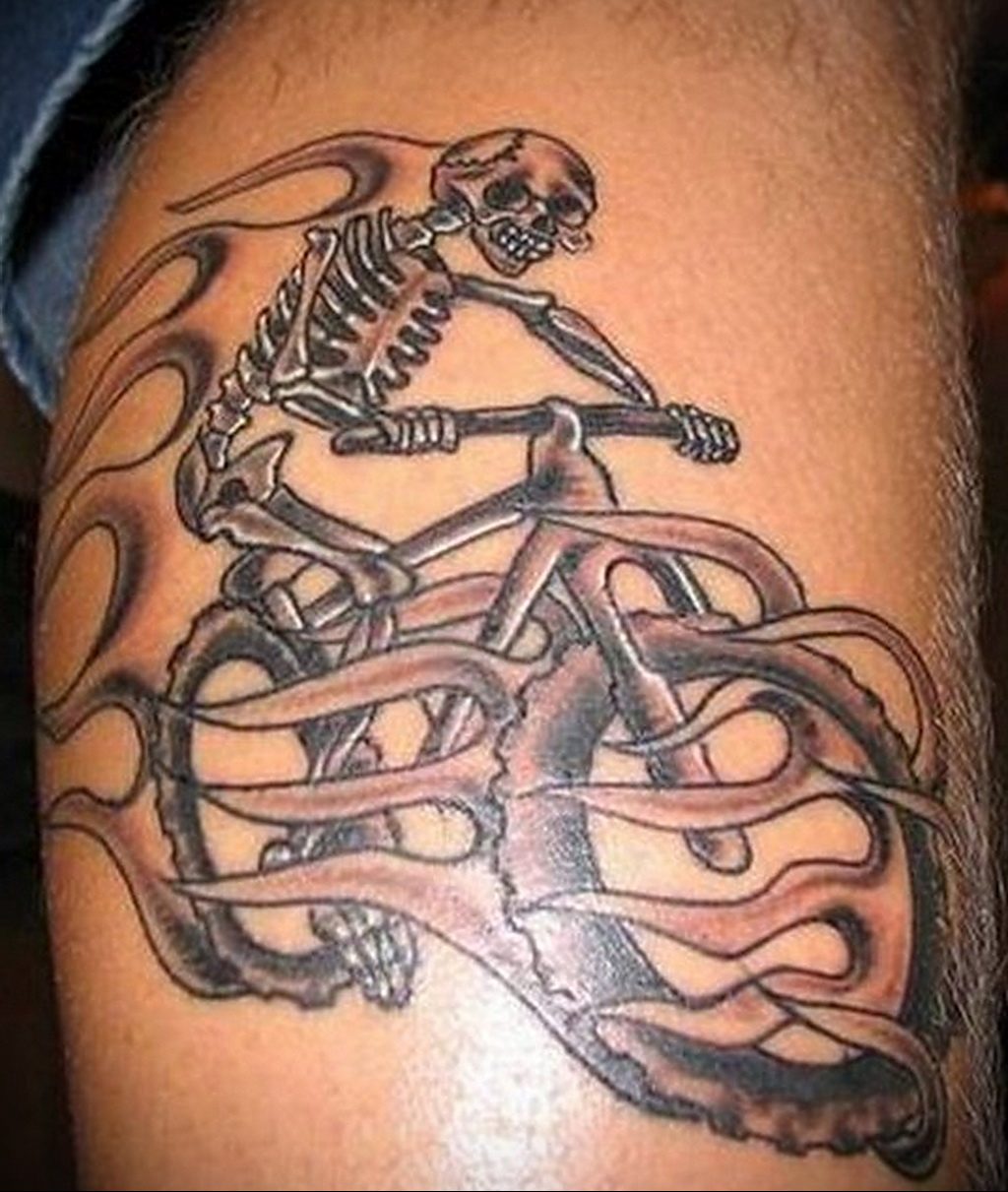 Пример рисунка татуировки про велосипед 15.12.2020 № 152 -bike tattoo- tatu...
