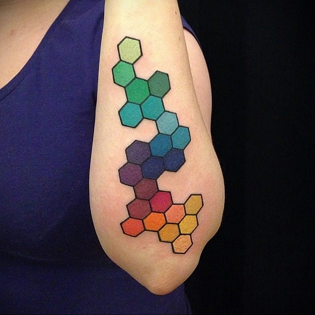Пример цветного рисунка татуировки 14.12.2020 № 072 -color tattoo- tatufoto...