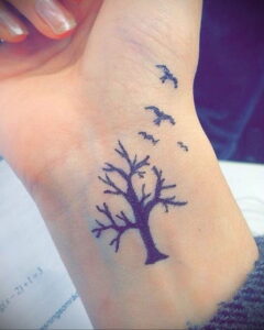 Женский рисунок тату на руку 11.12.2020 №1296 -tattoo on hand for girls- tatufoto.com