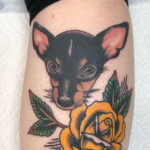 Пример Татуировки Чихуахуа 16.12.2020 №012 -Chihuahua Tattoo- tatufoto.com