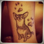 Пример Татуировки Чихуахуа 16.12.2020 №015 -Chihuahua Tattoo- tatufoto.com