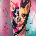 Пример Татуировки Чихуахуа 16.12.2020 №022 -Chihuahua Tattoo- tatufoto.com