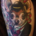 Пример Татуировки Чихуахуа 16.12.2020 №033 -Chihuahua Tattoo- tatufoto.com