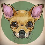 Пример Татуировки Чихуахуа 16.12.2020 №042 -Chihuahua Tattoo- tatufoto.com