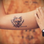 Пример Татуировки Чихуахуа 16.12.2020 №045 -Chihuahua Tattoo- tatufoto.com