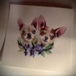 Пример Татуировки Чихуахуа 16.12.2020 №059 -Chihuahua Tattoo- tatufoto.com