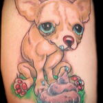 Пример Татуировки Чихуахуа 16.12.2020 №067 -Chihuahua Tattoo- tatufoto.com