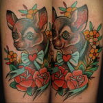 Пример Татуировки Чихуахуа 16.12.2020 №071 -Chihuahua Tattoo- tatufoto.com