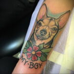 Пример Татуировки Чихуахуа 16.12.2020 №073 -Chihuahua Tattoo- tatufoto.com