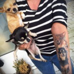 Пример Татуировки Чихуахуа 16.12.2020 №077 -Chihuahua Tattoo- tatufoto.com