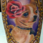 Пример Татуировки Чихуахуа 16.12.2020 №084 -Chihuahua Tattoo- tatufoto.com