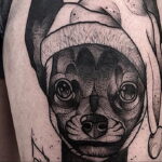 Пример Татуировки Чихуахуа 16.12.2020 №094 -Chihuahua Tattoo- tatufoto.com