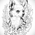 Пример Татуировки Чихуахуа 16.12.2020 №113 -Chihuahua Tattoo- tatufoto.com