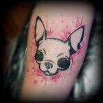 Пример Татуировки Чихуахуа 16.12.2020 №119 -Chihuahua Tattoo- tatufoto.com