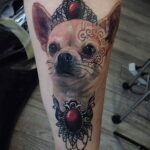 Пример Татуировки Чихуахуа 16.12.2020 №122 -Chihuahua Tattoo- tatufoto.com