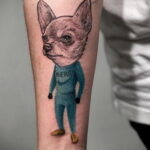 Пример Татуировки Чихуахуа 16.12.2020 №162 -Chihuahua Tattoo- tatufoto.com