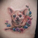 Пример Татуировки Чихуахуа 16.12.2020 №163 -Chihuahua Tattoo- tatufoto.com