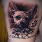 Пример Татуировки Чихуахуа 16.12.2020 №164 -Chihuahua Tattoo- tatufoto.com