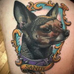 Пример Татуировки Чихуахуа 16.12.2020 №177 -Chihuahua Tattoo- tatufoto.com