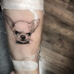 Пример Татуировки Чихуахуа 16.12.2020 №221 -Chihuahua Tattoo- tatufoto.com